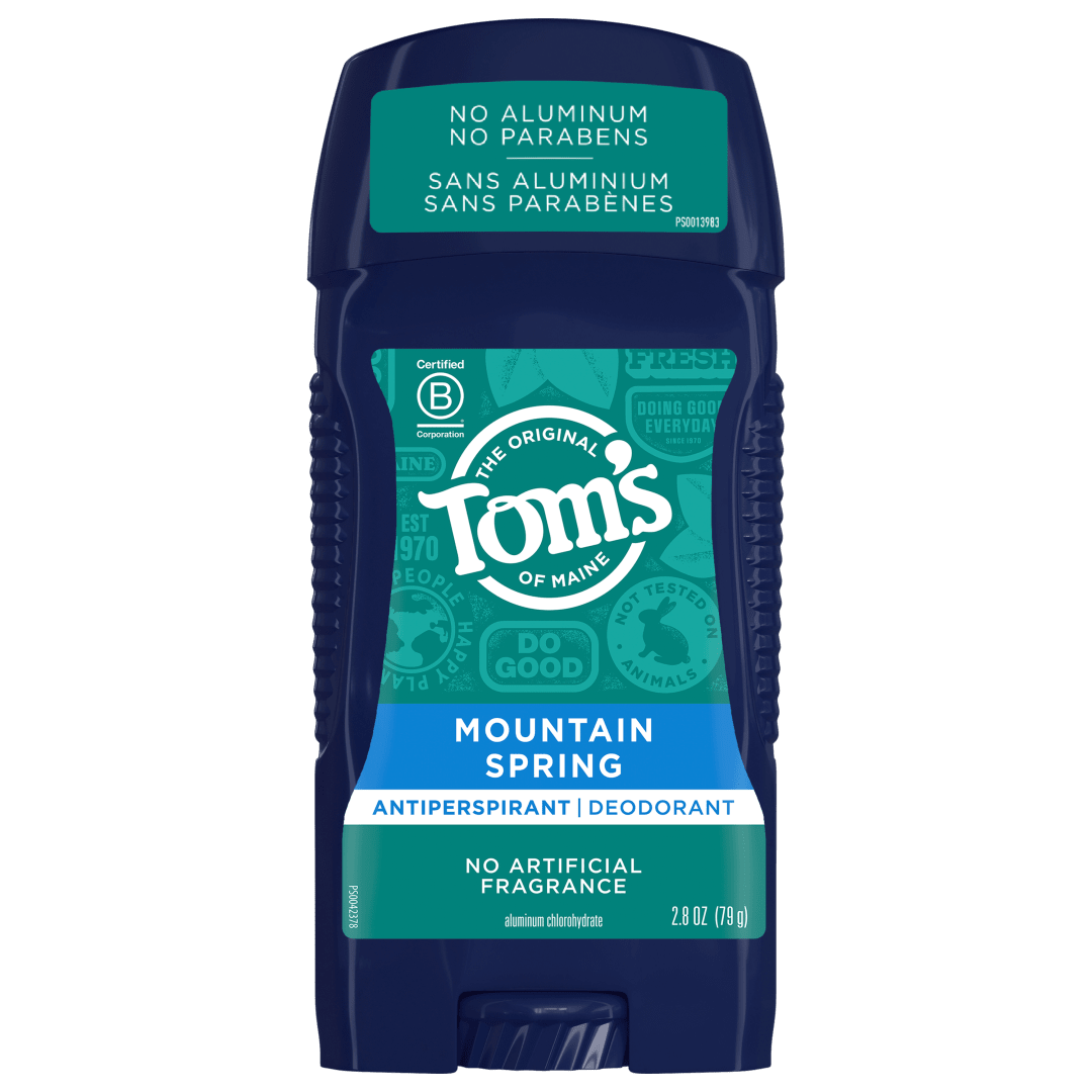 Tom's of Maine Natural Antiperspirant Deodorant for Men, Mountain Spring, 2.8 oz.