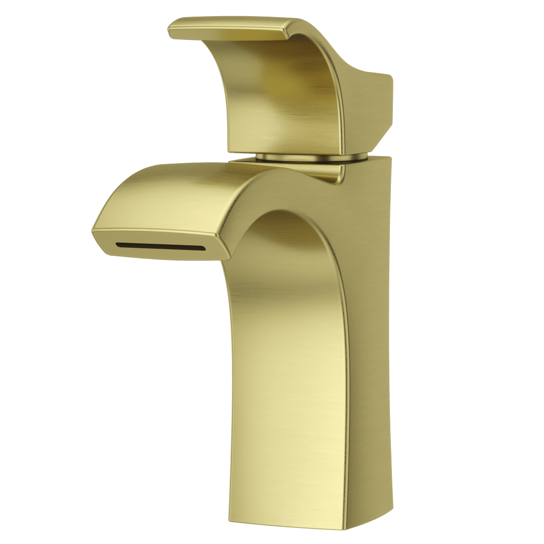 Venturi Single Control 4" Centerset Bathroom Faucet in Brushed Gold