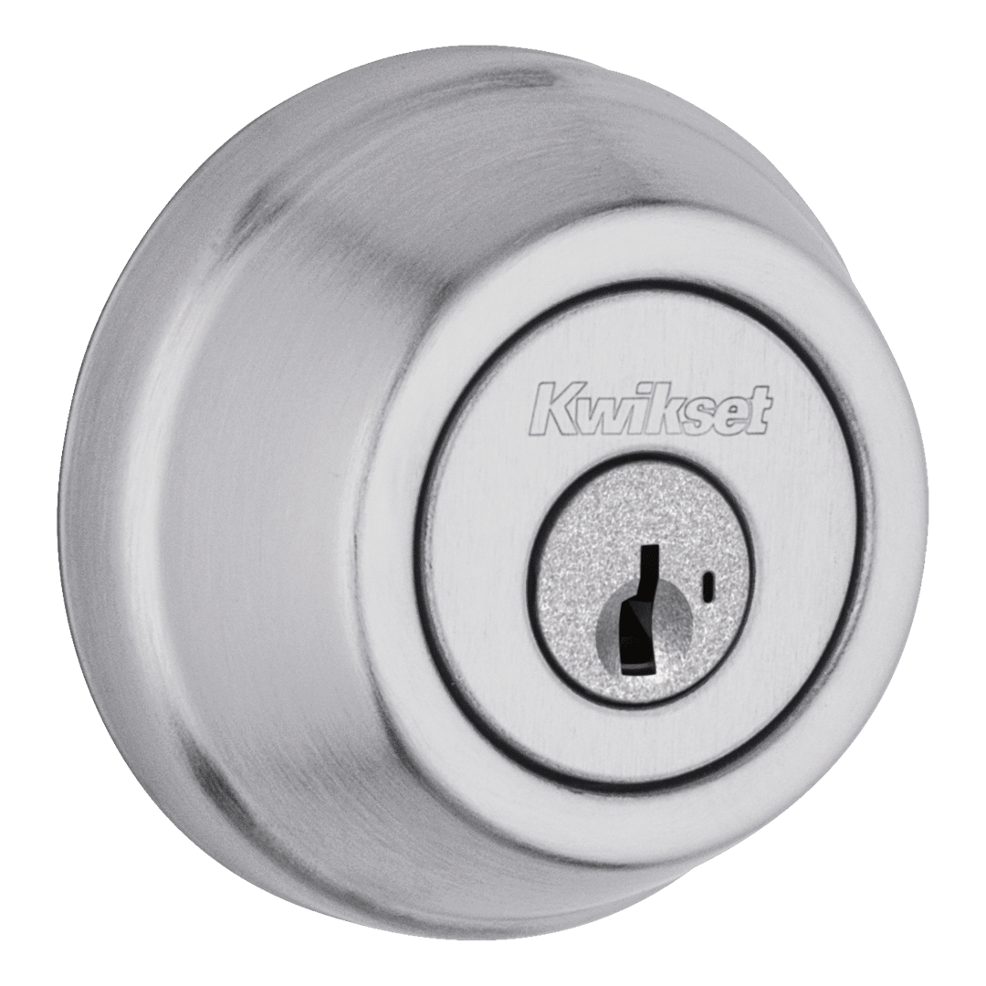 780 Deadbolt, Keyed One Side, in Satin Chrome