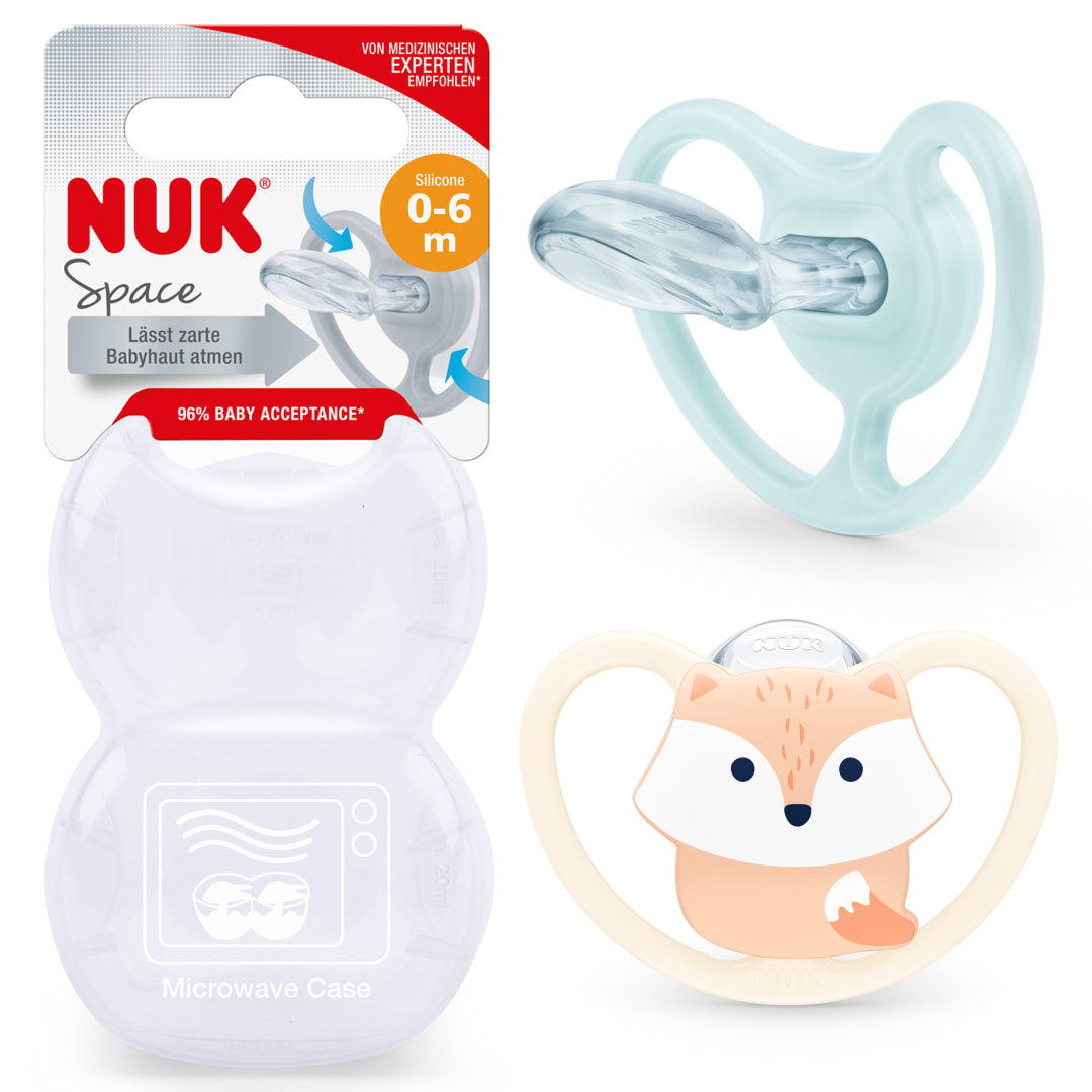NUK PACIFIER SI1 FR/NL SPACE 2/BO B/W