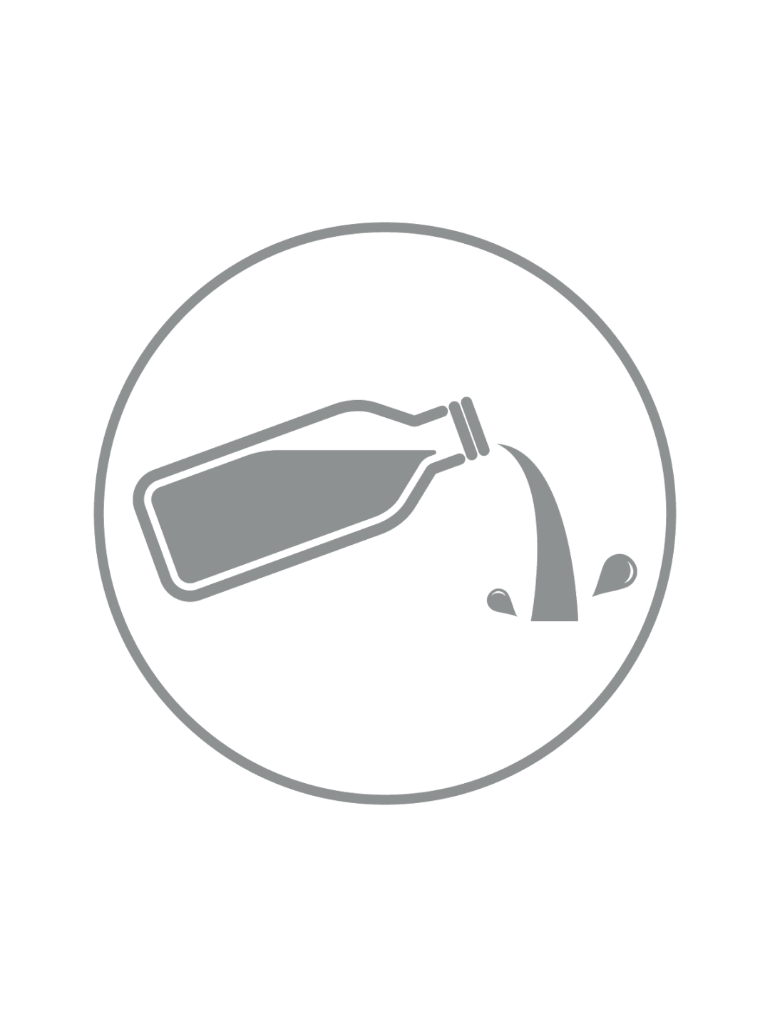 SPECTRUM - Label - Liquid Disposal - Clear-Silver