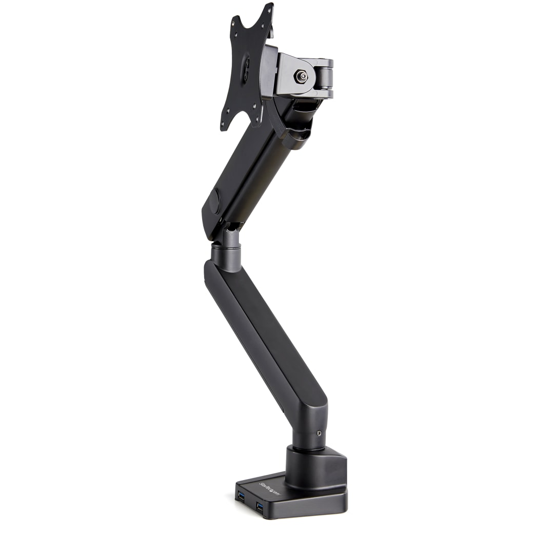 Slim Single Monitor Arm with USB Ports