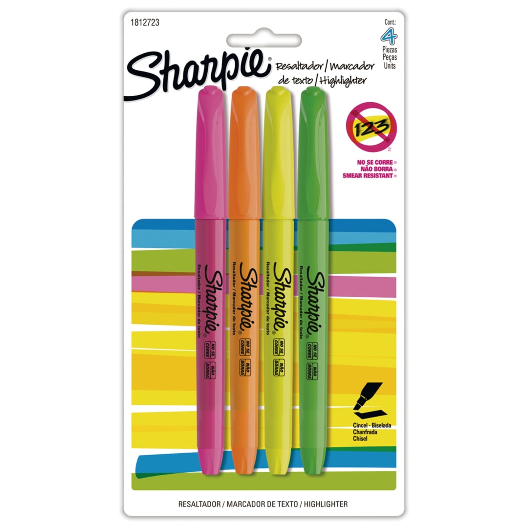 LA HL SHARPIE POCKET ASST CD 4