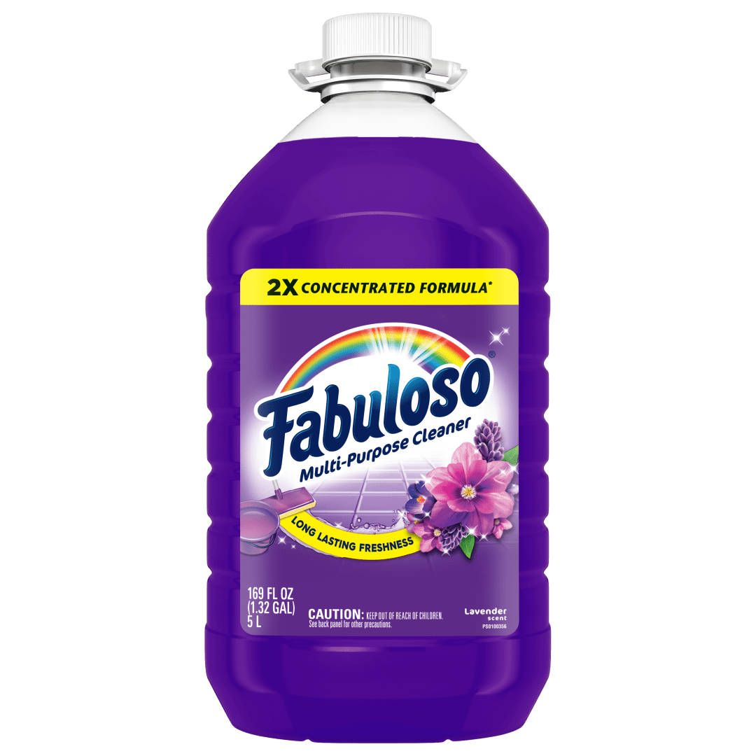 Fabuloso 2X Multi-Purpose Cleaner, No Rinse Floor Cleaner, Long-Lasting Freshness, Lavender Scent, 169 fl oz