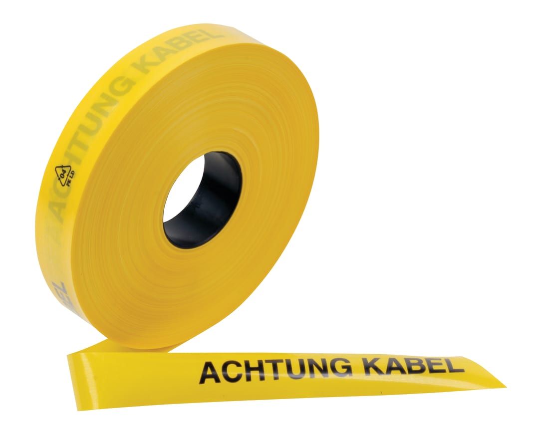 3M™ Trassenwarnband "Achtung Starkstromkabel", 40 mm x 250 m, 0,15 mm