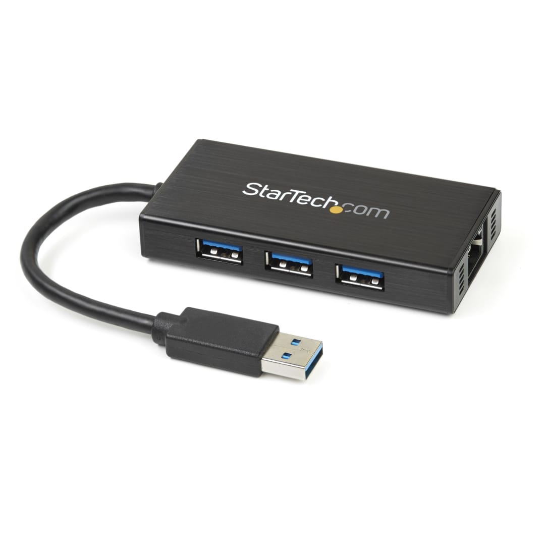 USB 3 0 to 3 port USB Hub Gigabit Ethernet