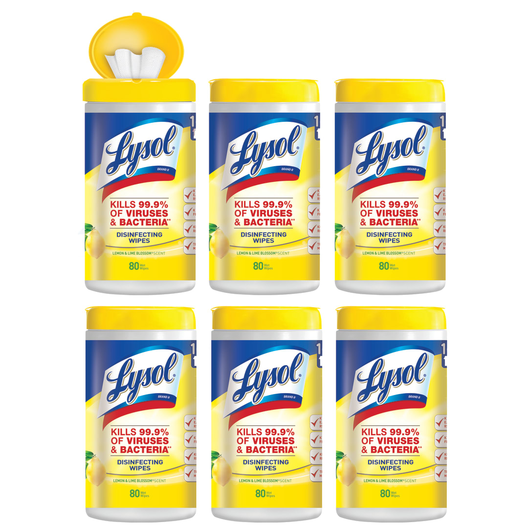 LYSOL Disinfecting Wipes 80/(6x80 ct.) Pallet - COSTCO