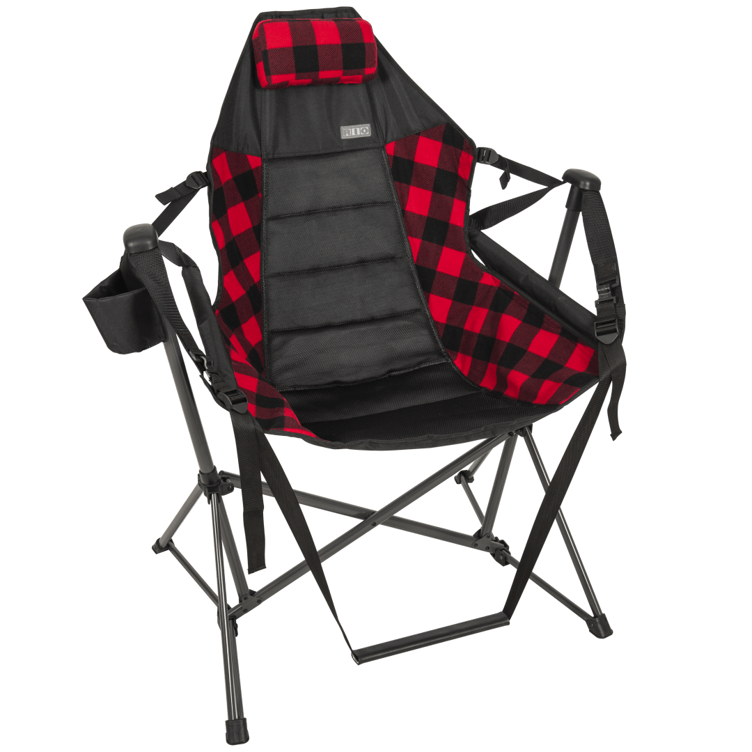 3 x 3 x 3 ft Red/Black Swinging Hammock Chair