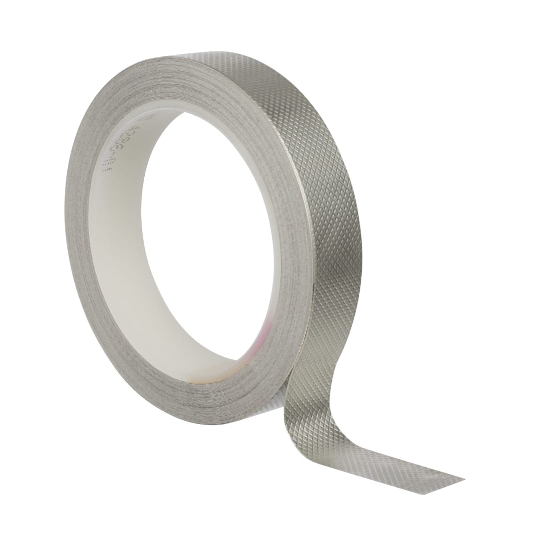 3M™ ET 1345 Kupferfolie, geprägt, verzinnt, mit nicht-leitfähigem Kleber, Zinn, MC19, 12 mm x 16.5 m x 0.1 mm