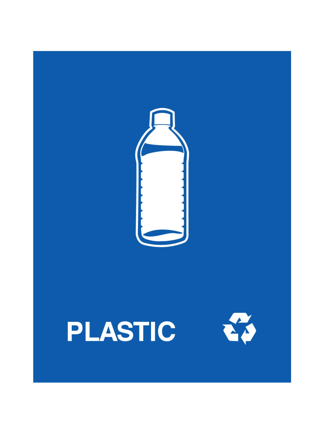  WASTE WATCHER - Sign - Plastic - Royal Blue