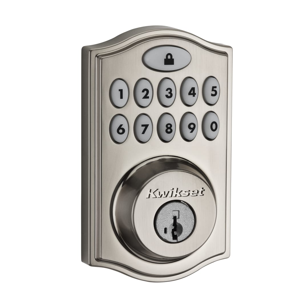 914 SmartCode® Electronic Deadbolt featuring SmartKey Security™ and Z-Wave Technology in Satin Nickel