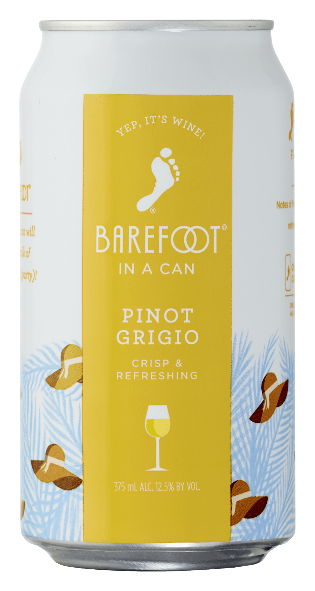 Barefoot Cellars Pinot Grigio White Wine 375ml Can