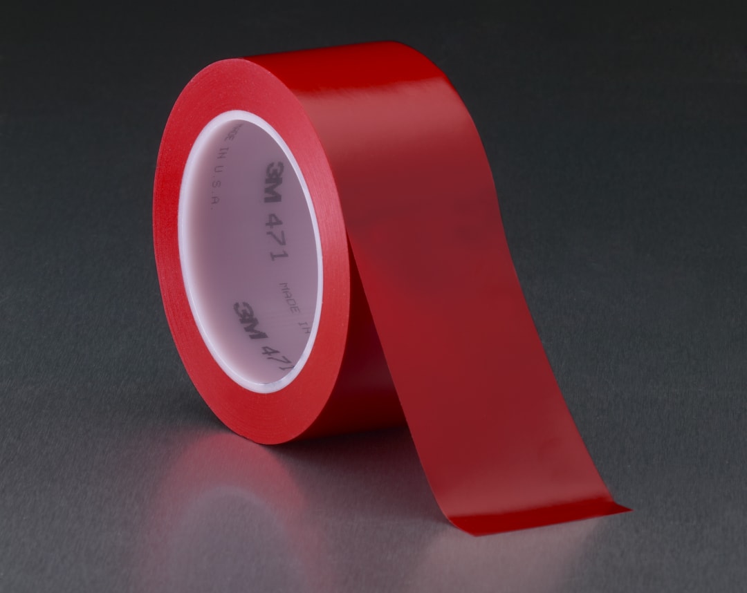 3M™ Vinil Bant 471, Kırmızı, 50 mm x 33 m, 0.14 mm