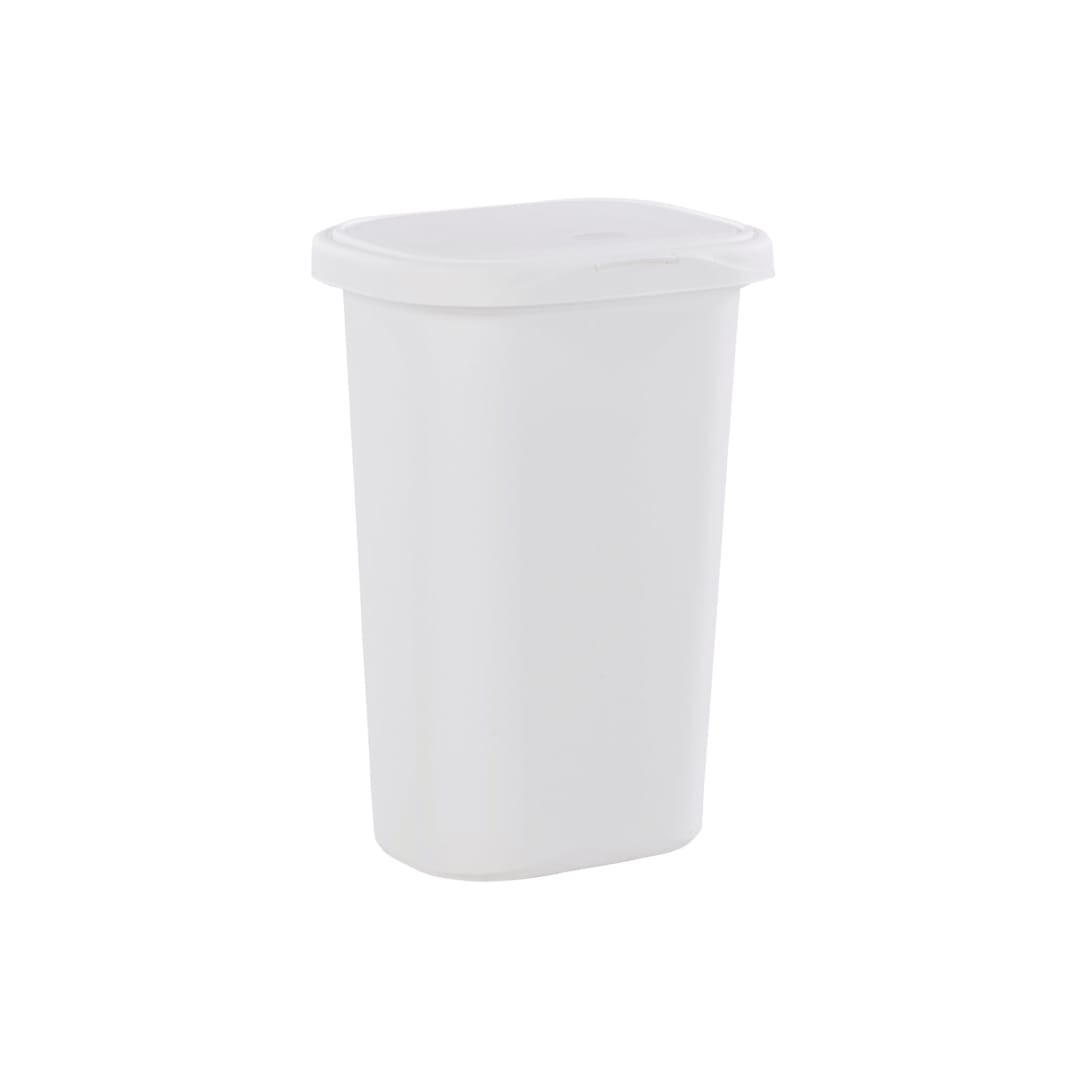 Rubbermaid® 13G White Spring Top Trash Can