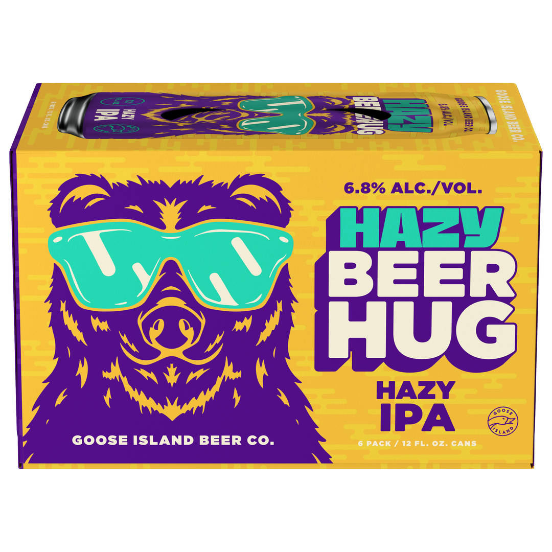 Goose Island Hazy Beer Hug IPA, 6 Pack 12 fl. oz. Cans, 6.8% ABV