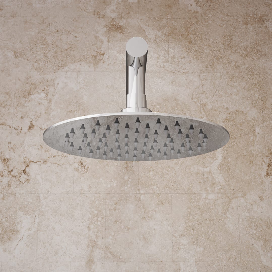 Allure Ultra-Thin Round Shower Head - 8 in., Chrome