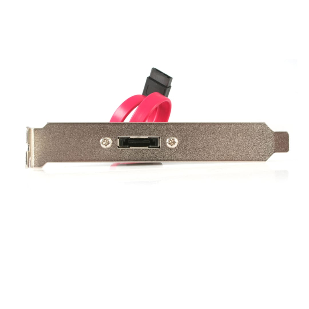 1 ft eSATA Data Internal to External Slot Plate