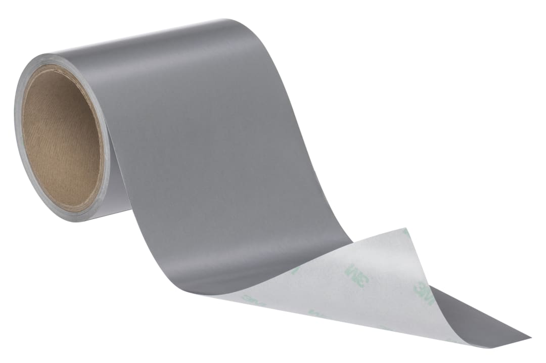 3M™ Laser Markable Label Material 7848, Silver/Black Matte, 90 mm x 300 m