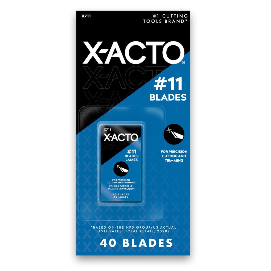 X-ACTO® #11 Classic Fine Point Replacement Blades, 40 Count