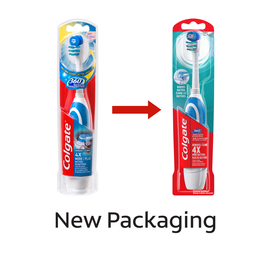 Colgate 36 Battery Powered Toothbrush Handle, Soft