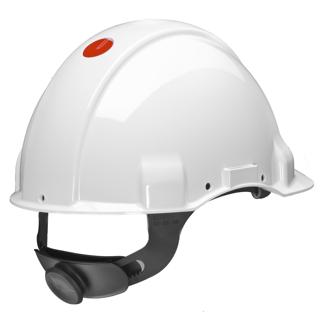 3M™ Sert Başlık, Uvicator, Mandallı, Havalandırmasız, Dielektrik 1000 V, Deri Ter Bantlı, Beyaz, G3001MUV1000V-VI