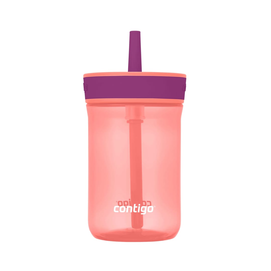 Contigo® Kids’ Leighton Straw Tumbler with Spill-Proof Leak-Proof Lid, 14oz.