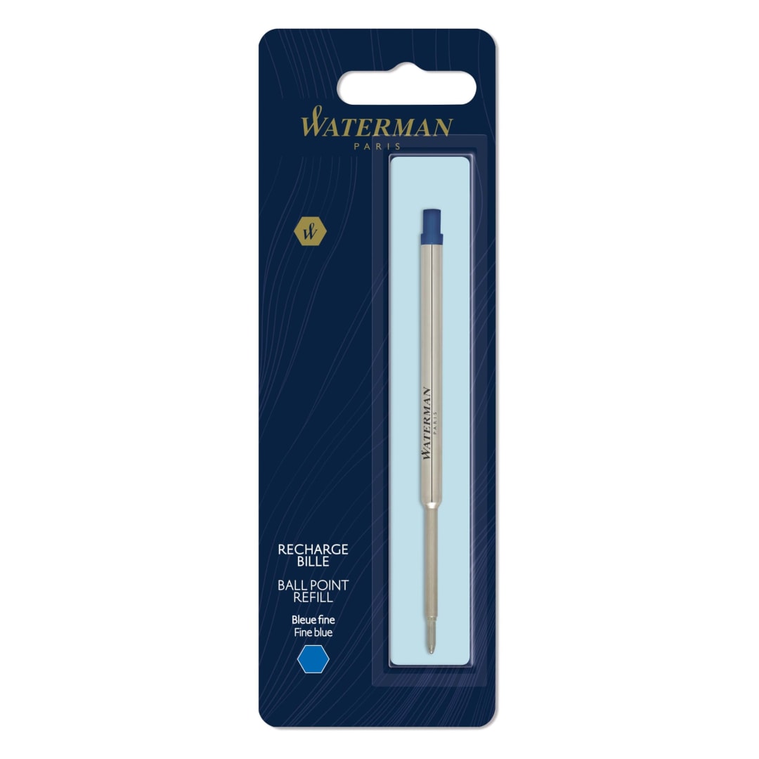 Waterman Ballpoint Pen Refill | Fine Tip | Blue Ink | 1 Count