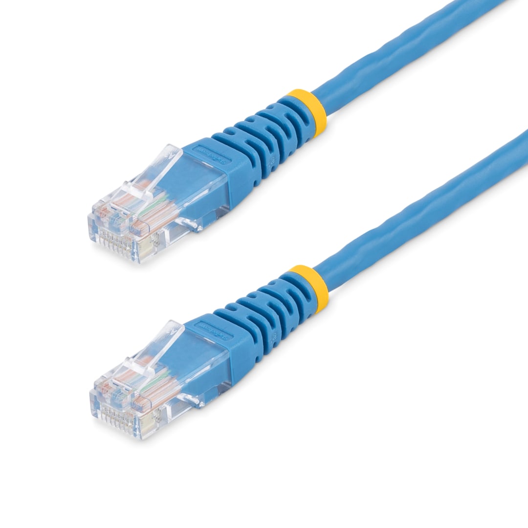 10ft Blue Molded Cat5e UTP Patch Cable