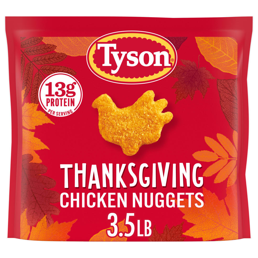 Tyson Thanksgiving Chicken Nuggets, 3.5 lb