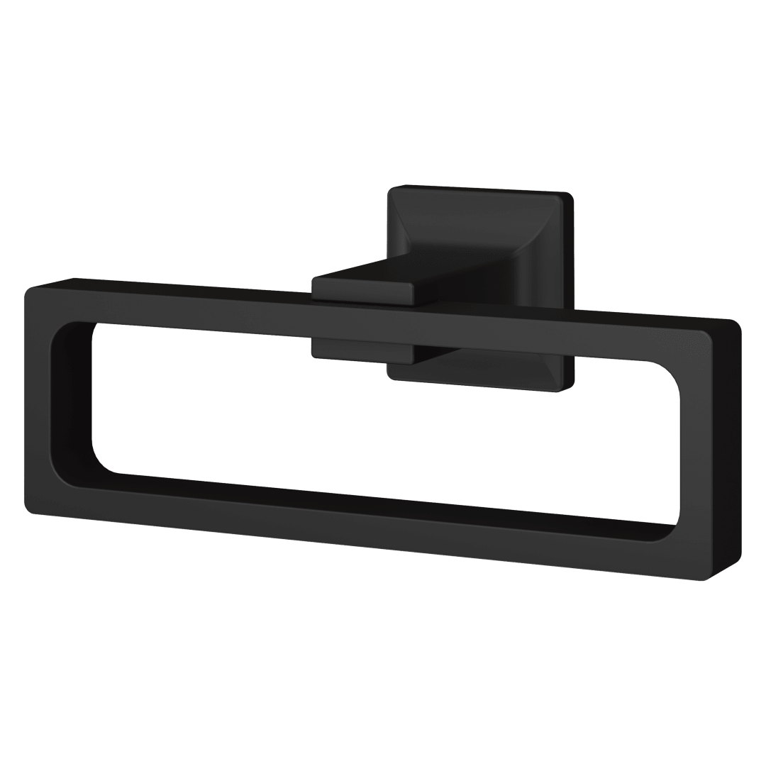 Verve Towel Ring in Matte Black