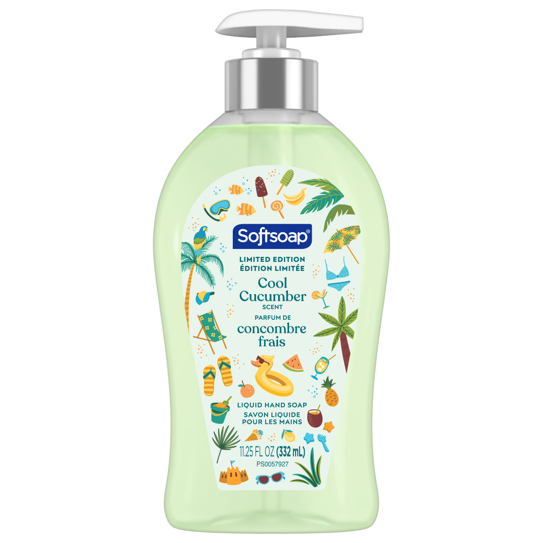 Softsoap Limited Edition Liquid Hand Soap, Cool Cucumber Scent, 11.25 oz Pump Bottle
