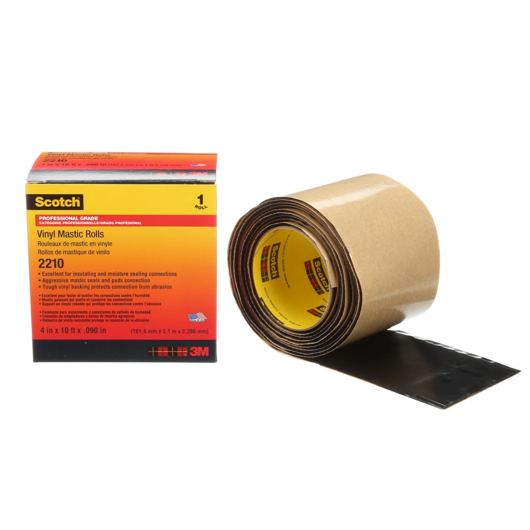 Scotch® 2210 Vinil Mastik Bant, 102 mm x 3 m, 2.29 mm, Kutuda 10 paket