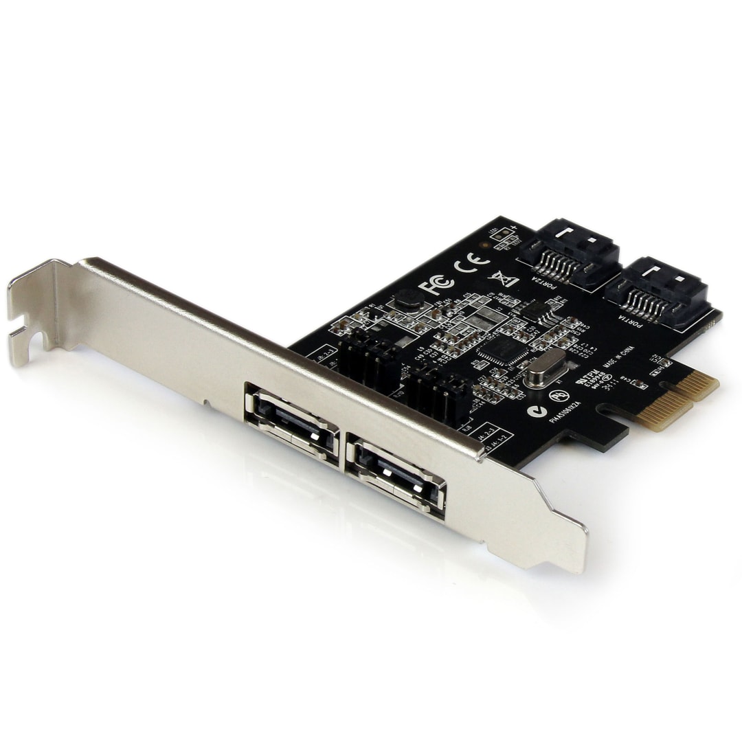2x eSATA 2x SATA III 6 Gbps PCIe Controller Card