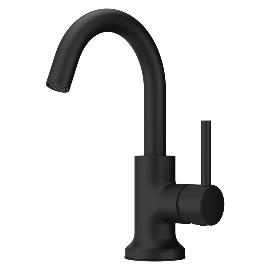 Tenet Single Control 4" Centerset Bathroom Faucet in Matte Black