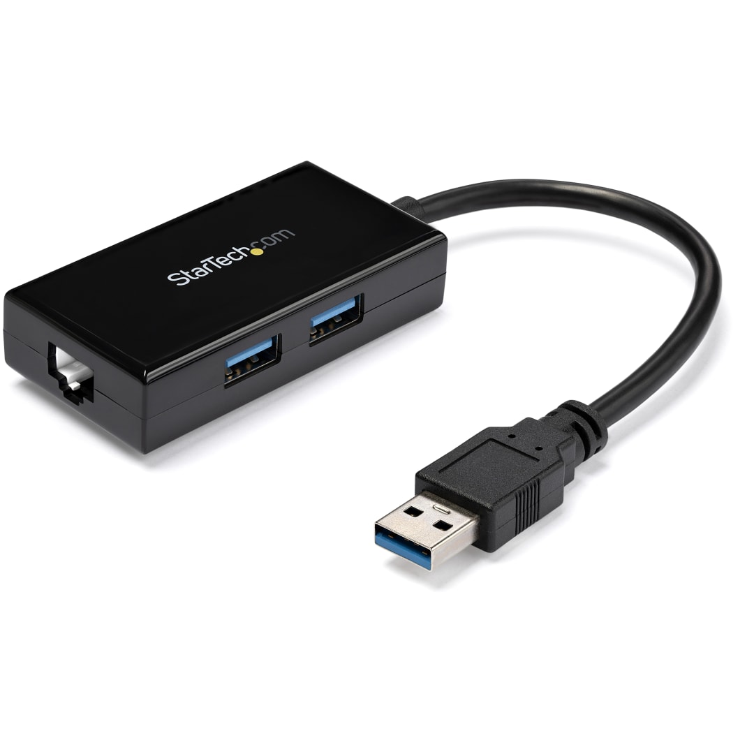 USB 3 0 to Ethernet network adapter 2 pt USB hub