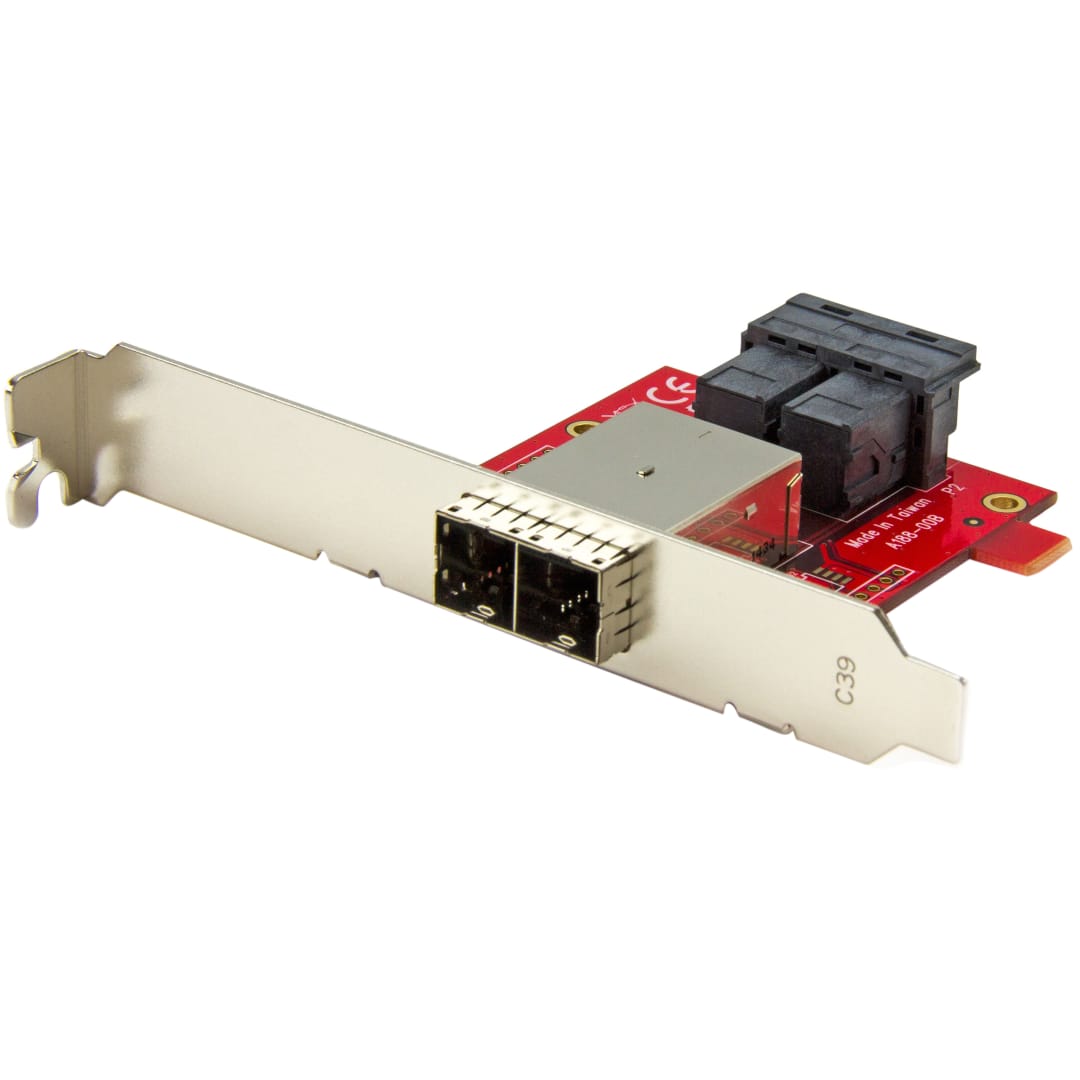 Dual SFF-8643 to Dual SFF-8644 - Mini SAS Adapter