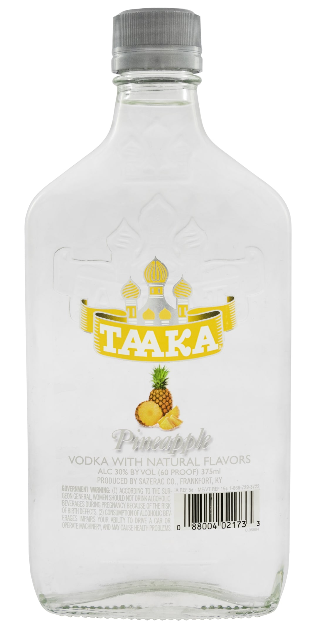 Taaka Pineapple Vodka 375ml 60 Proof