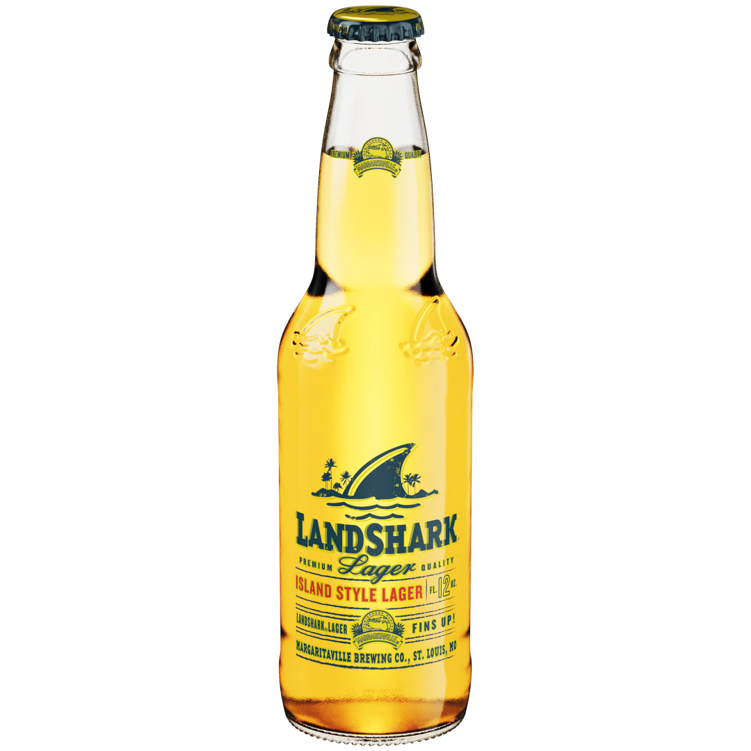 LandShark 12 oz Glass Bottle Front LABEL MS 4.6ABV APL Rewind 7