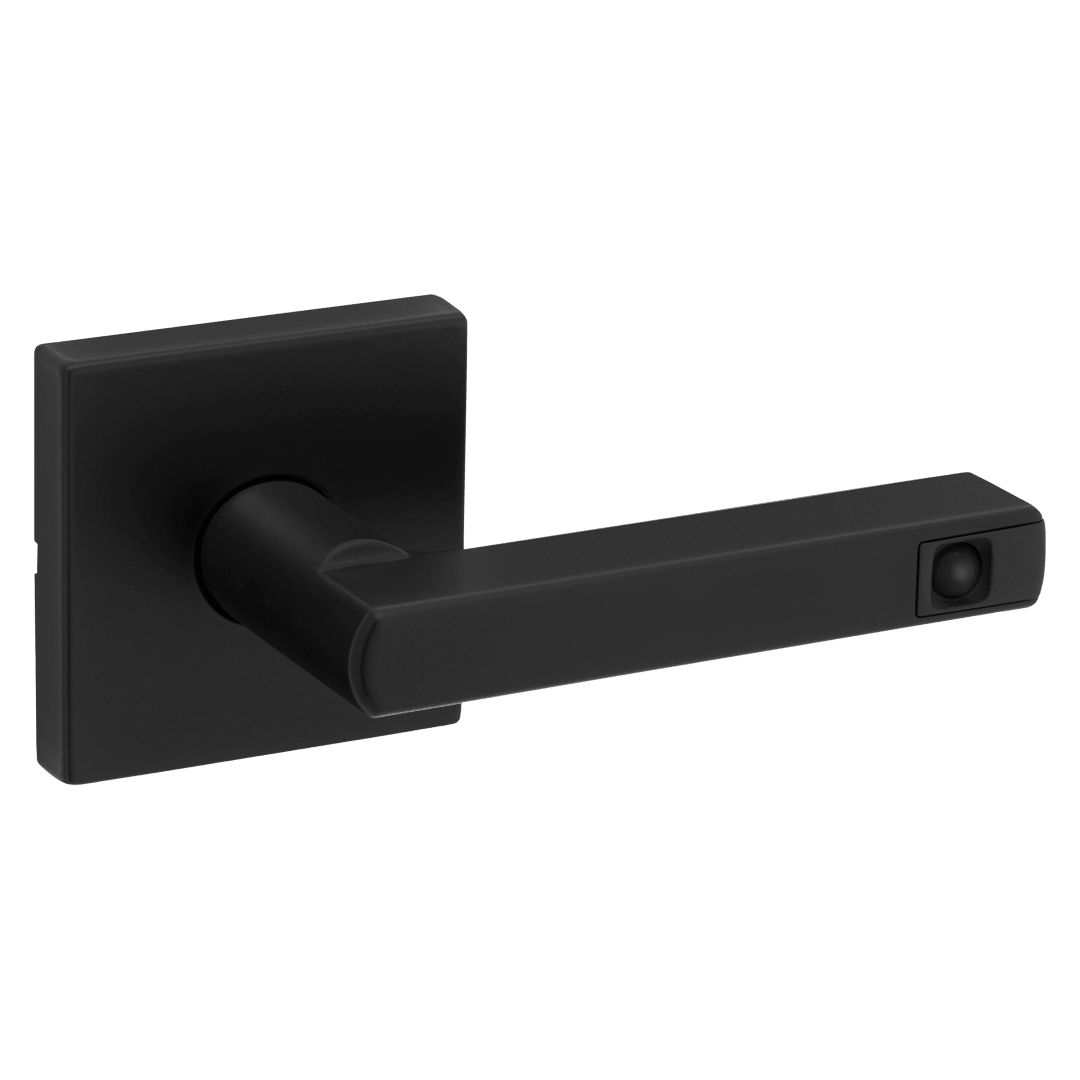 Halifax Hall/Closet LED Lever in Matte Black