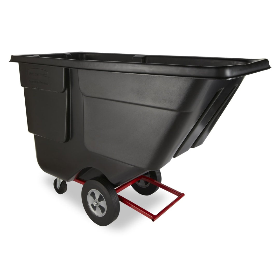 ROTOMOLDED TILT TRUCK, UTILITY DUTY, 1 CUBIC YARD, BLACK