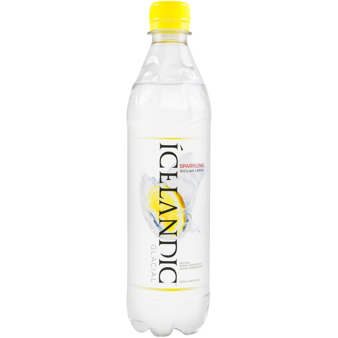 Ícelandic™ Glacial Sparkling Sicilian Lemon Sparkling Spring Water, 16.9 fl. oz. Bottle