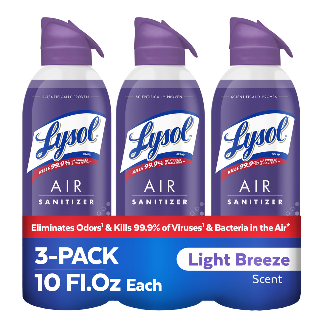 LYSOL® Air Sanitizer - Light Breeze 8/(3x10) oz.