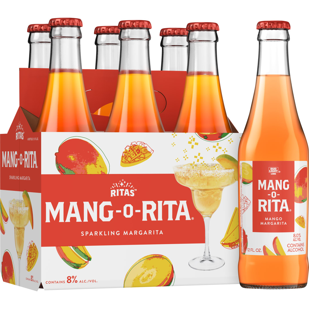 Ritas™ Mang-O-Rita® Sparkling Margarita, 6 Pack 12 fl. oz. Bottles