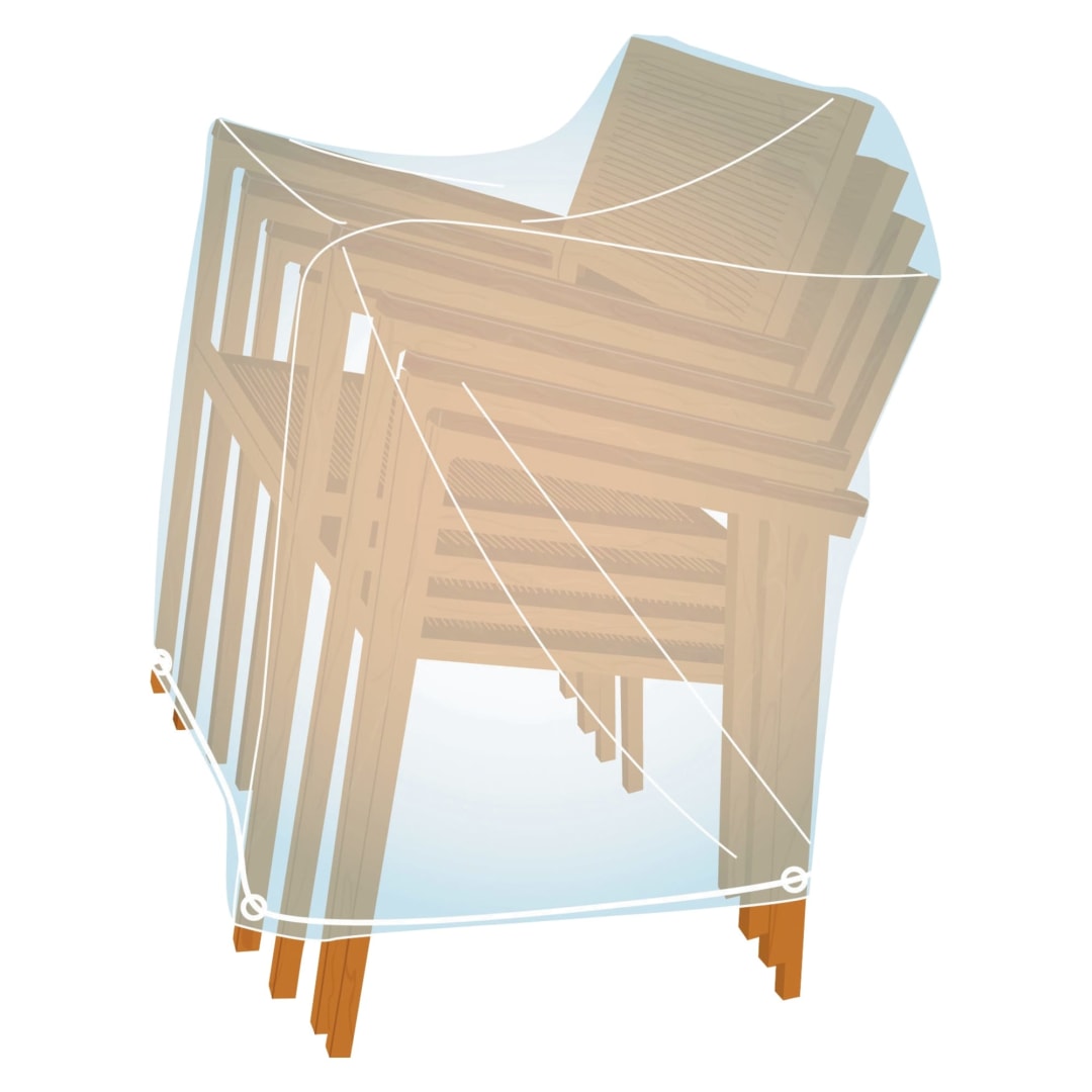 FURN COVER STACK OF 4 CHAIRS