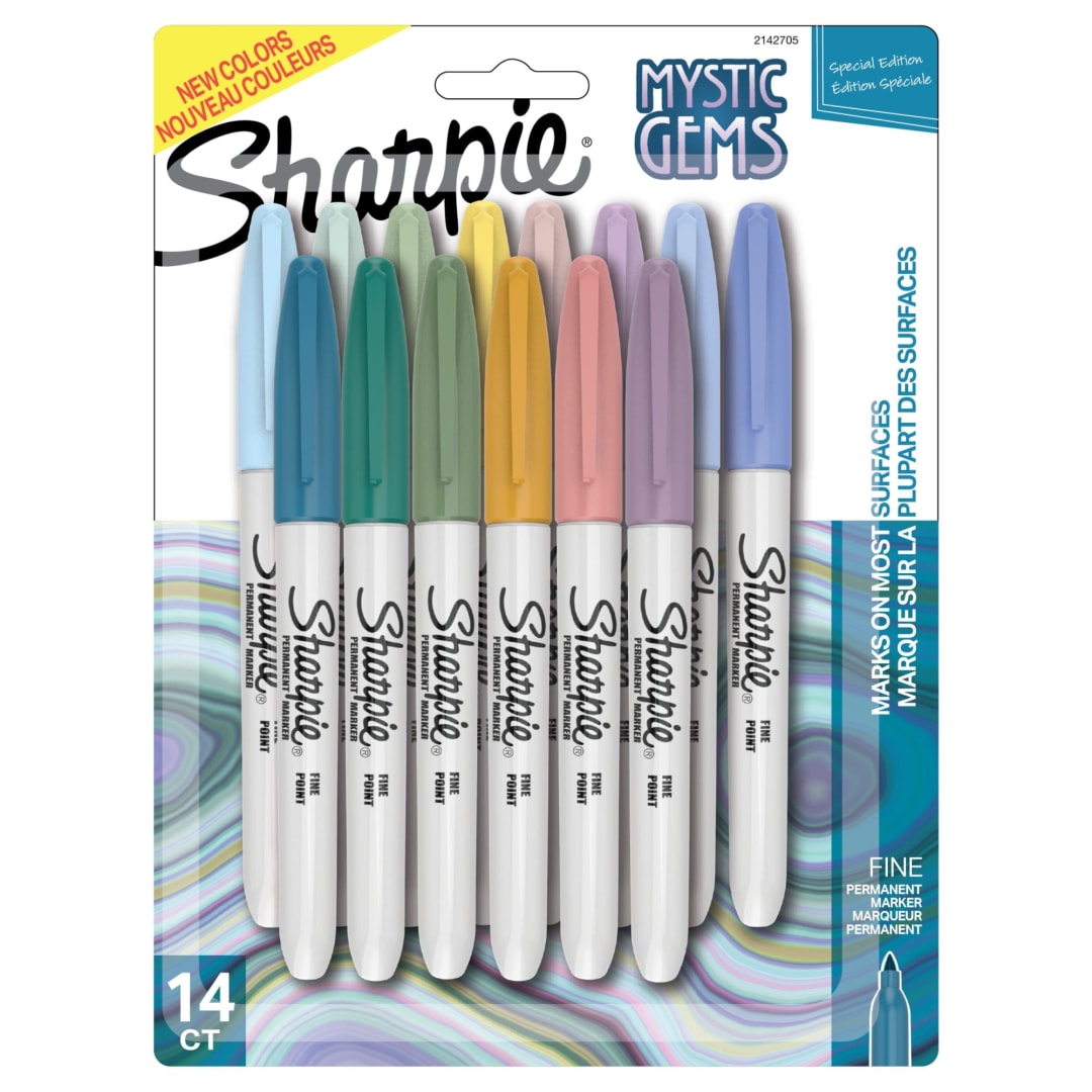 SHARPIE FN PERM MYSTIC GEMS 14CT REPACK