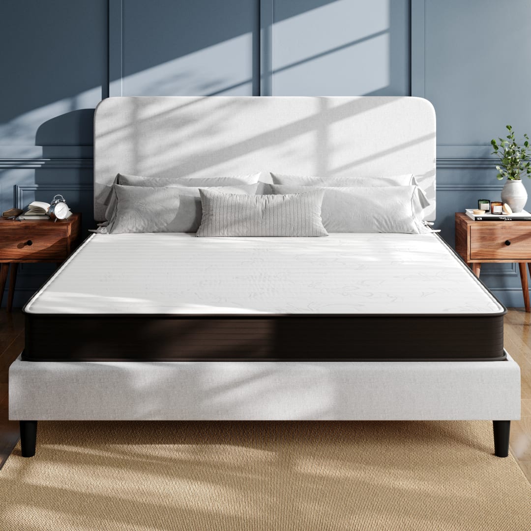 Dream 8 Inch Hybrid Mattress, King Size High Density Foam and Innerspring Mattress in a Box, CertiPur-US Certified Foam