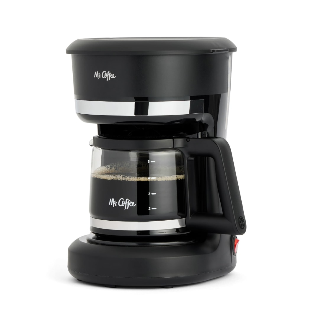 Mr. Coffee® Mini Brew Switch Coffee Maker, 5-Cup Coffee Maker, Black