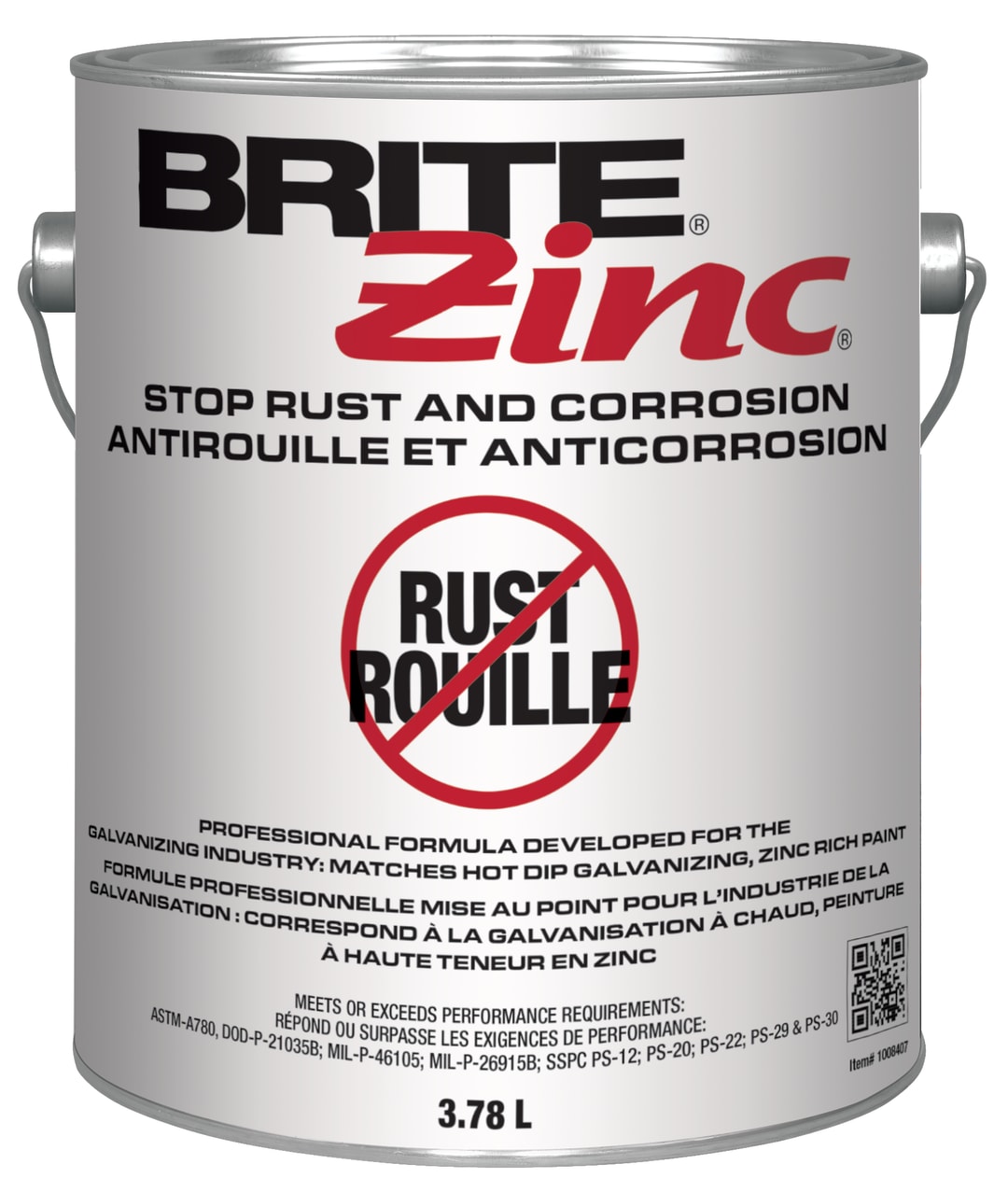 Brite Zinc (F/E) 1X3.78L
