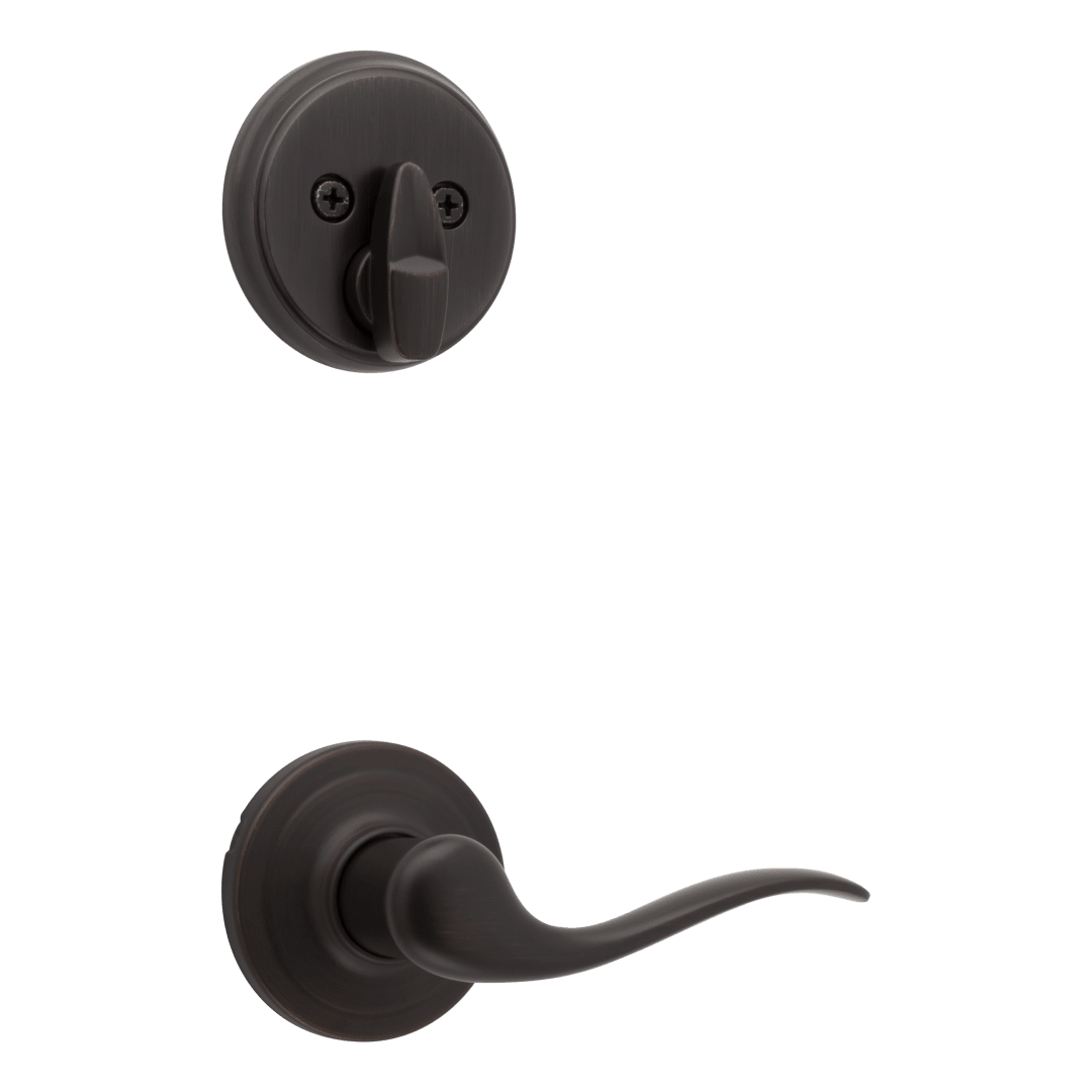 966 Single Cylinder Interior Pack w/ Left-Handed Tustin Lever Handlesets in Venetian Bronze