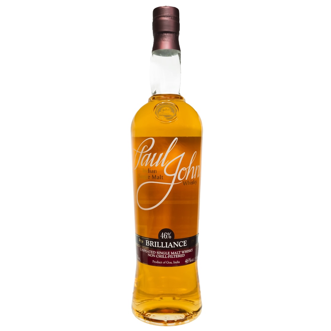 Paul John Brilliance Indian Single Malt Whisky 750ml 92 Proof